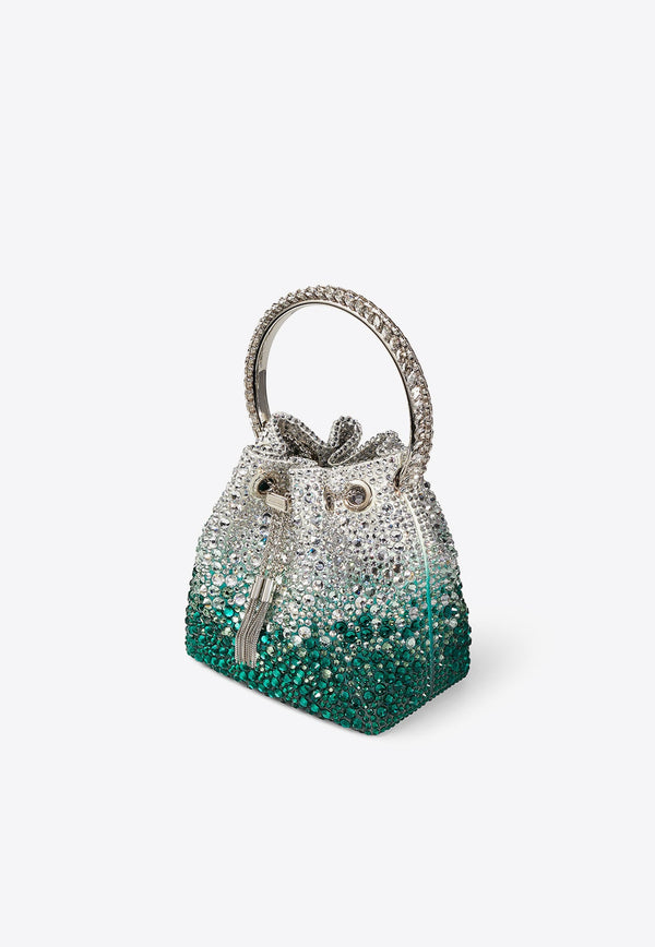 Crystal-Embellished Bon Bon Bucket Bag