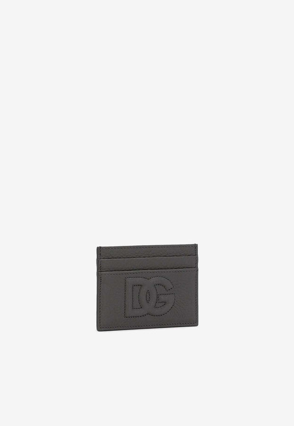 DG Logo Deerskin Print Leather Cardholder