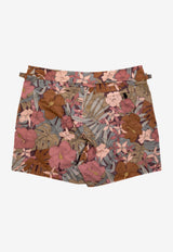 Hibiscus Print Swim Shorts