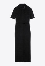 Voyou 4G Jacquard Polo Midi Dress