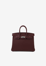 Birkin 25 Verso in Rouge H and Rouge Venitien Togo Leather with Palladium Hardware