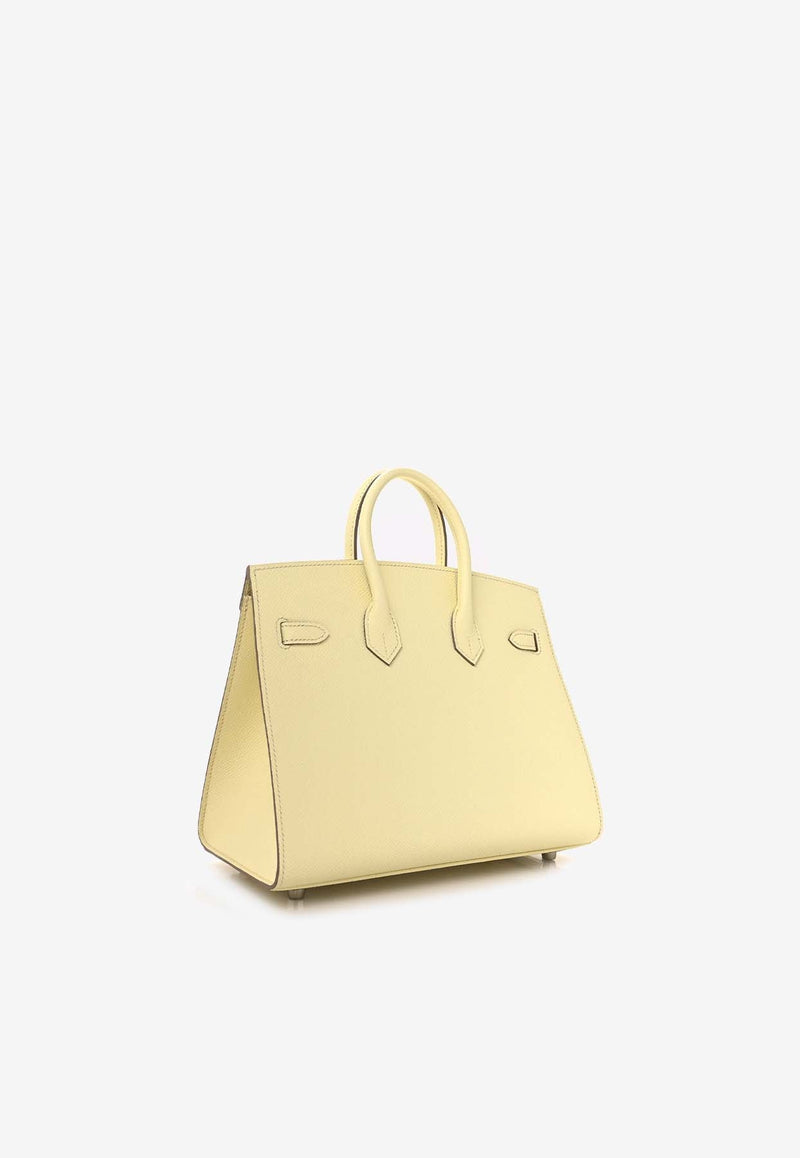 Birkin 25 Sellier in Jaune Milton Epsom Leather with Palladium Hardware