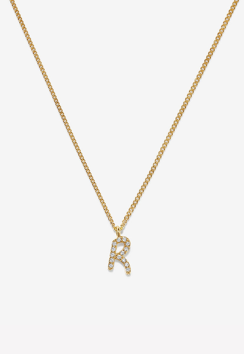 Bobbi Alphabet R Necklace