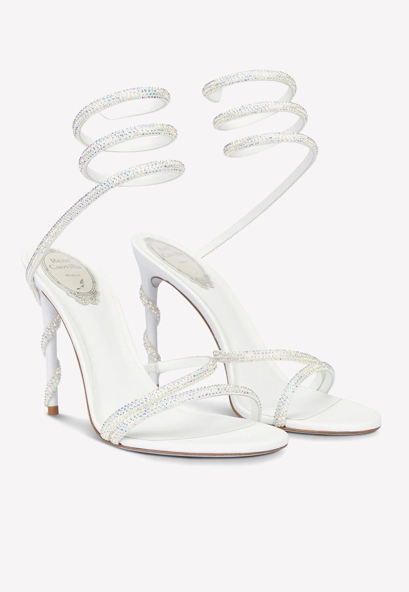 Margot 105 Wraparound Satin Sandals