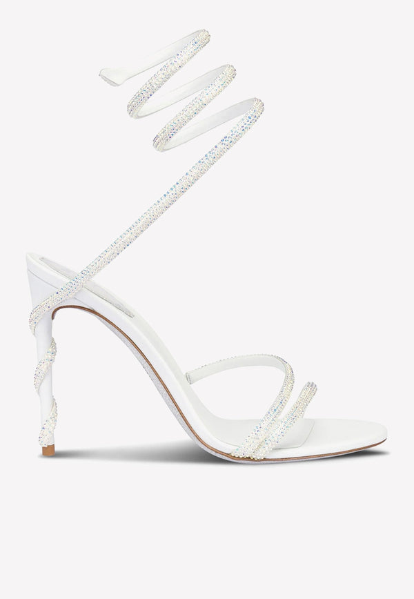 Margot 105 Wraparound Satin Sandals