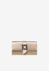 Capri Satin Clutch with FMC Crystal Buckle