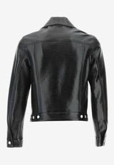 Vinyl Buttoned Jacket