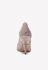 Bellucci 90 Taormina Lace Pumps with Brooch Detail