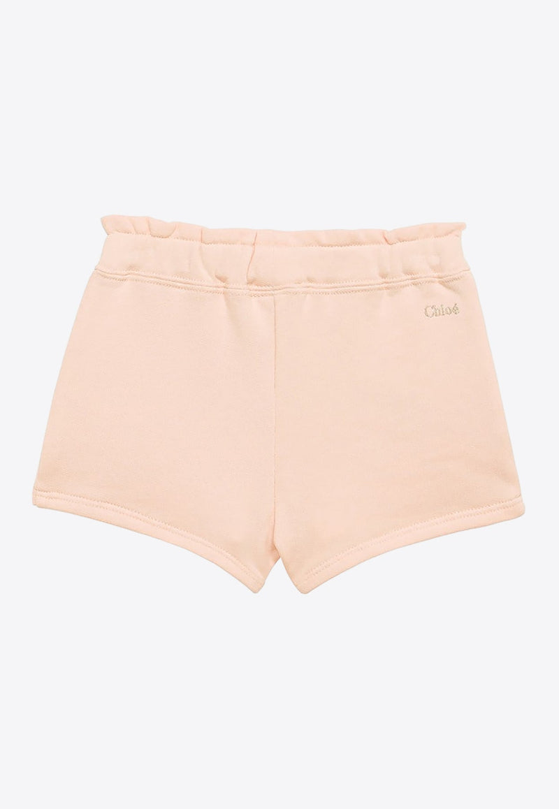 Babies Bow-Detailed Mini Shorts