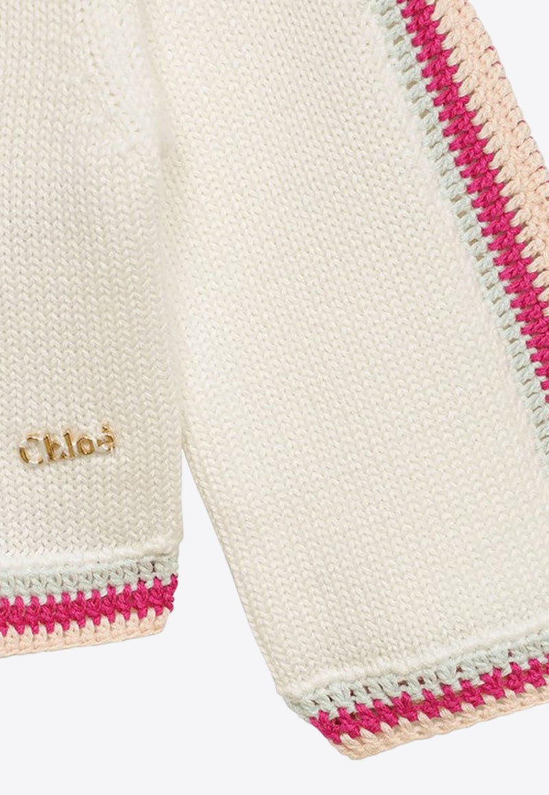 Baby Girls Crochet Knit Cardigan