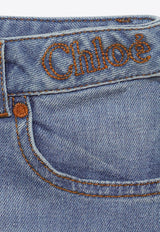 Girls Logo Embroidered Mini Skirt