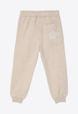 Girls Embroidered Logo Track Pants