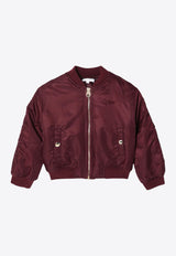 Girls Nylon Bomber Jacket