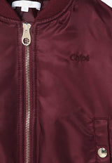 Girls Nylon Bomber Jacket