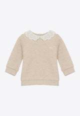 Baby Girls Wavy Collar Sweater