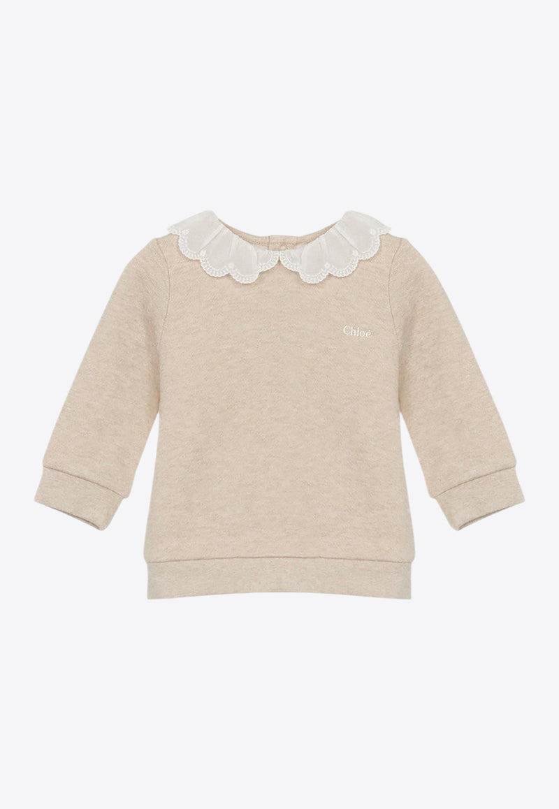 Baby Girls Wavy Collar Sweater