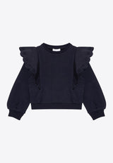 Girls Ruffled Sweatshirt