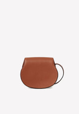Small Marcie Saddle Bag in Grained Leather