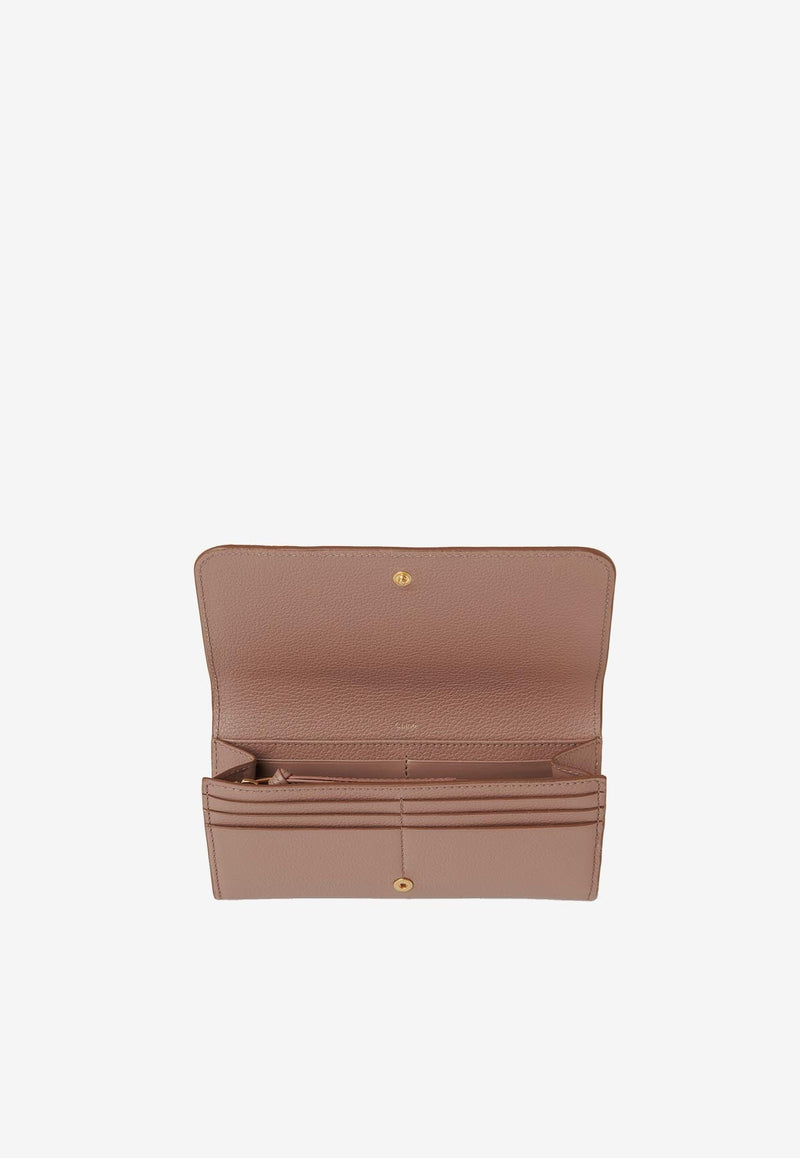 Long Marcie Wallet in Calf Leather