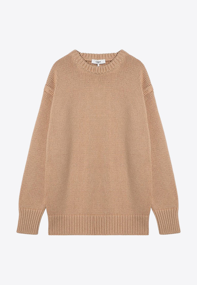 Cashmere-Blend Knitted Sweater