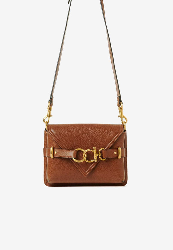 Mini Cape Crossbody Bag in Grained Leather