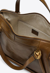 Party 24 Leather Top Handle Bag