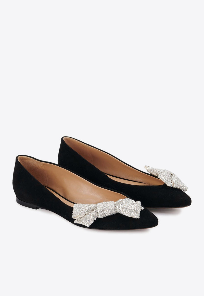 Théa Bow-Embellished Ballerina Flats