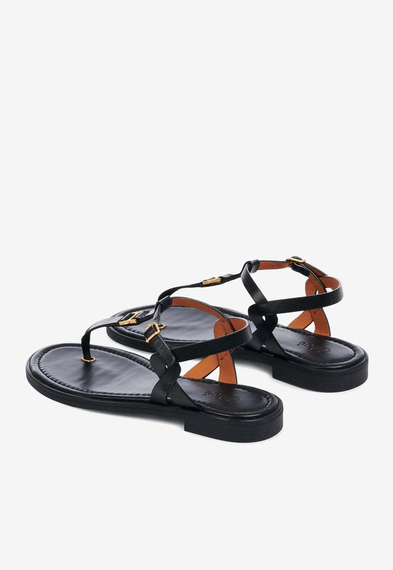 Marcie Flat Leather Sandals