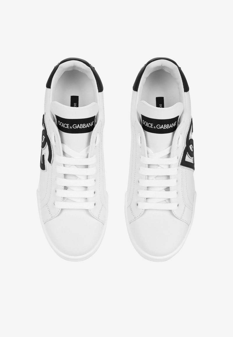 Portofino DG Logo Sneakers in Calf Leather