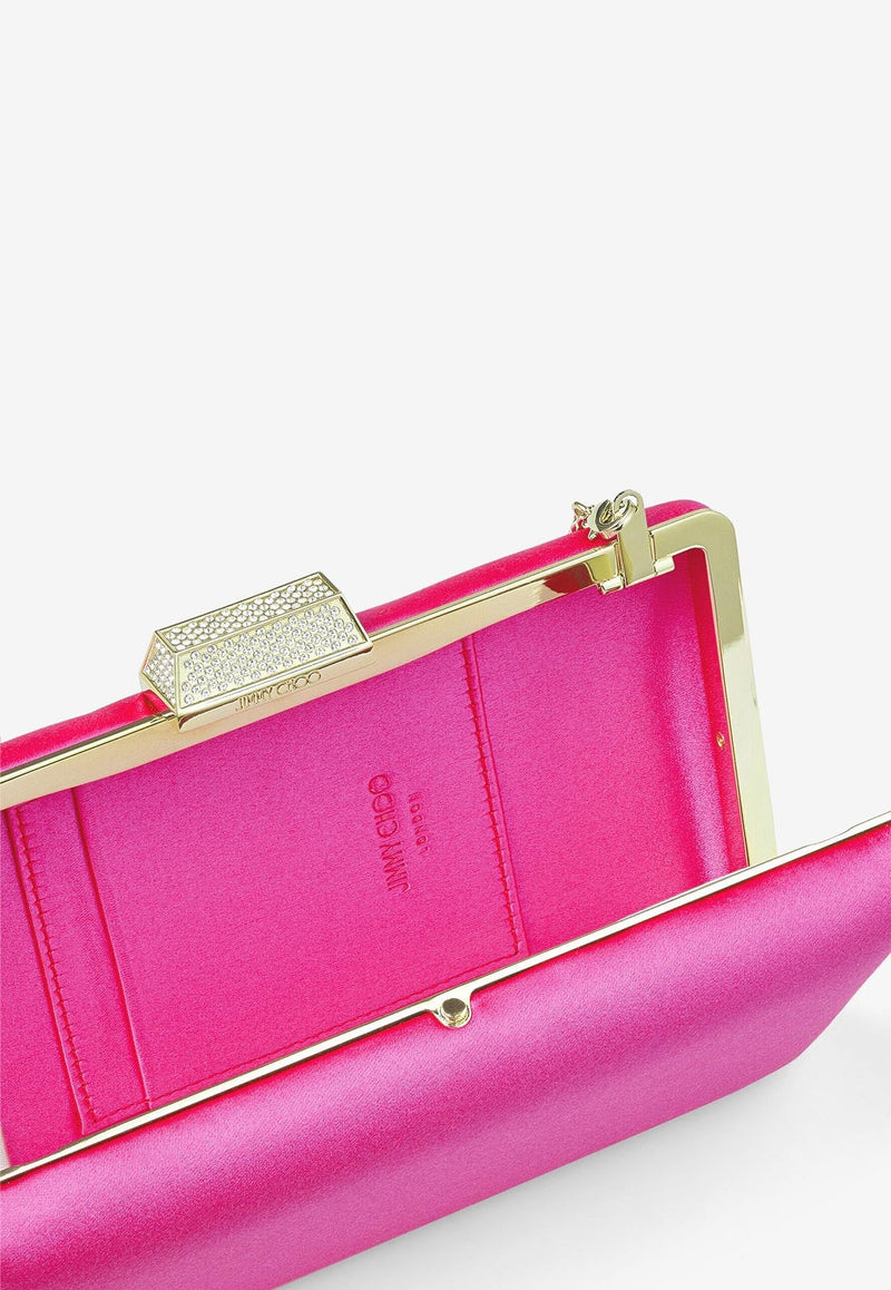 Small Clemmie Clutch in Satin