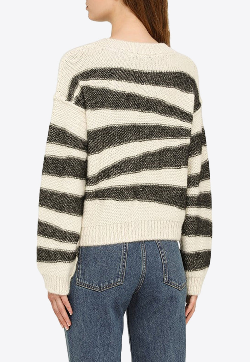 Eleonor Zebra-Pattern Sweater
