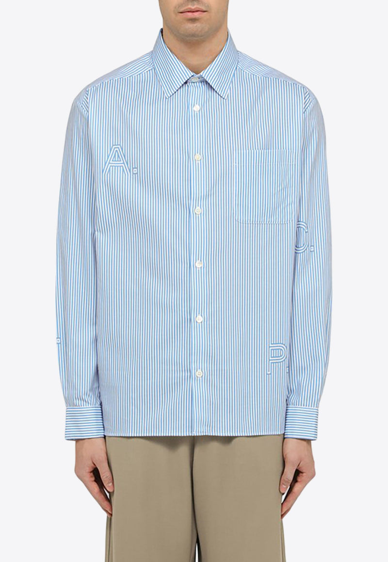 Malo Striped Button-Up Shirt