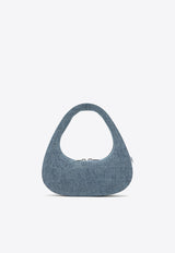 Baguette Denim Swipe Bag