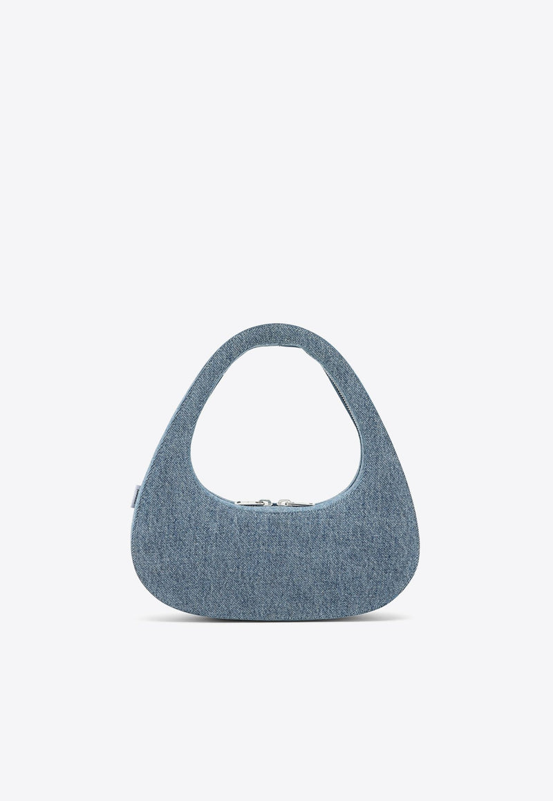 Baguette Denim Swipe Bag