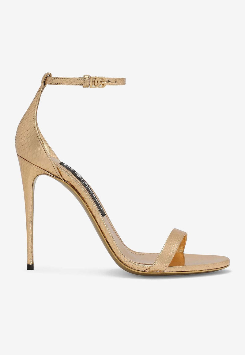 Keira 105 Python Leather Sandals