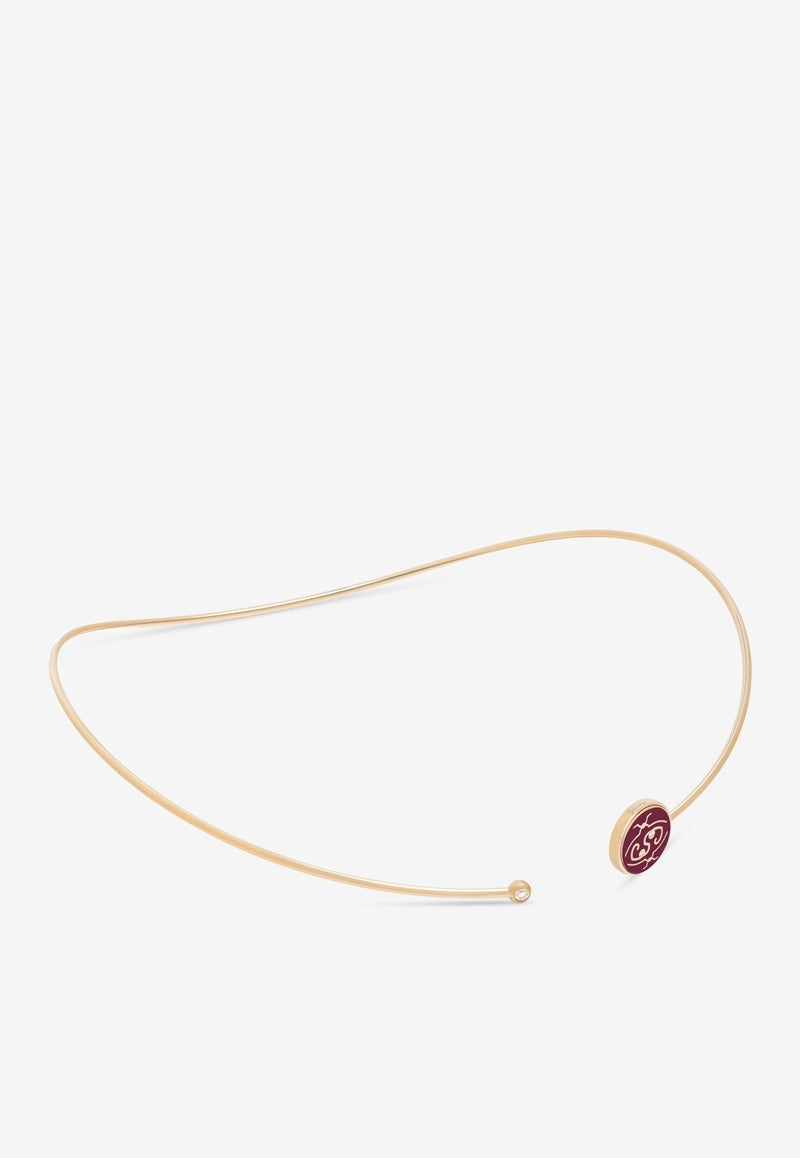 Me Oh Me Bordeaux Exquiste 18K Rose Gold Diamond Choker