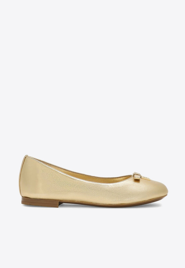 Girls Nappa Leather Ballet Flats