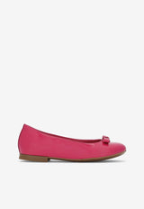 Girls DG Logo Patent Leather Ballet Flats