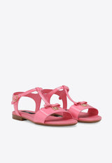 Girls DG Patent Leather Sandals