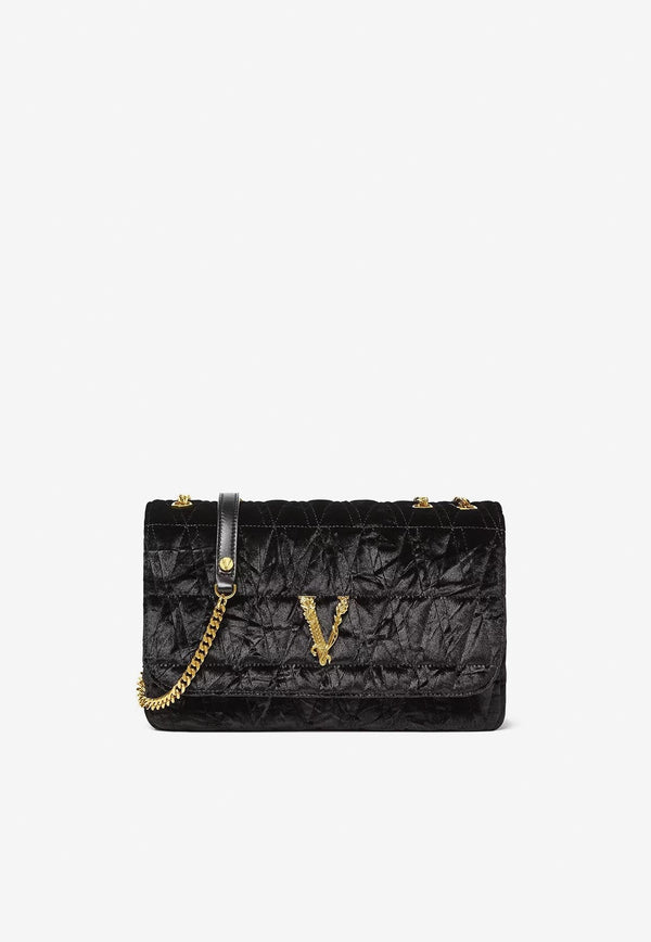 Virtus Velvet Shoulder Bag