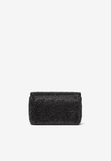 Mini Virtus Rhinestone-Embellished Clutch Bag
