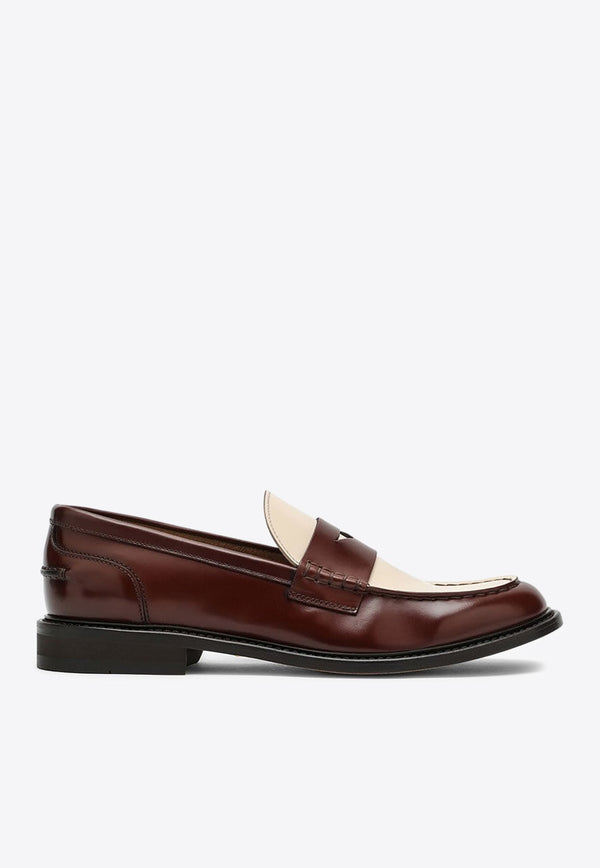 Classic Two-Tone Leather Loafers