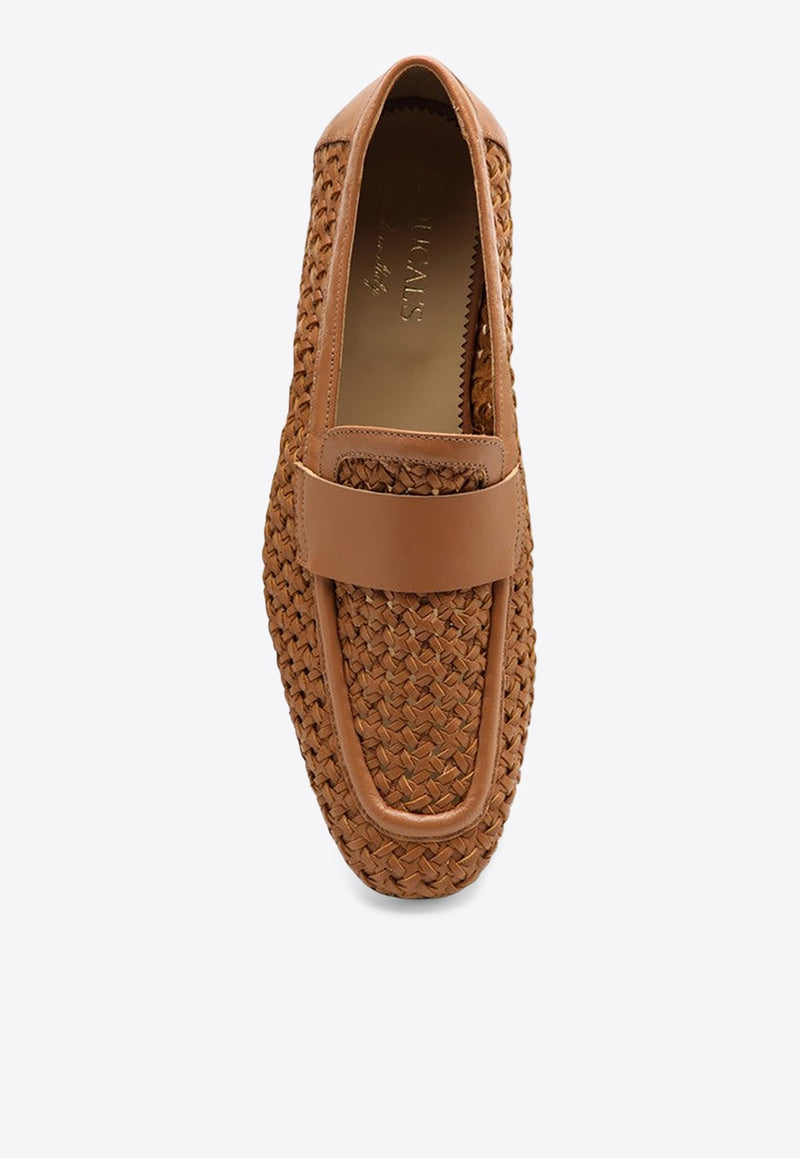 Woven Leather Loafers