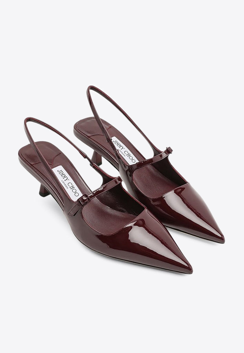 Didi 45 Patent Leather Slingback Pumps