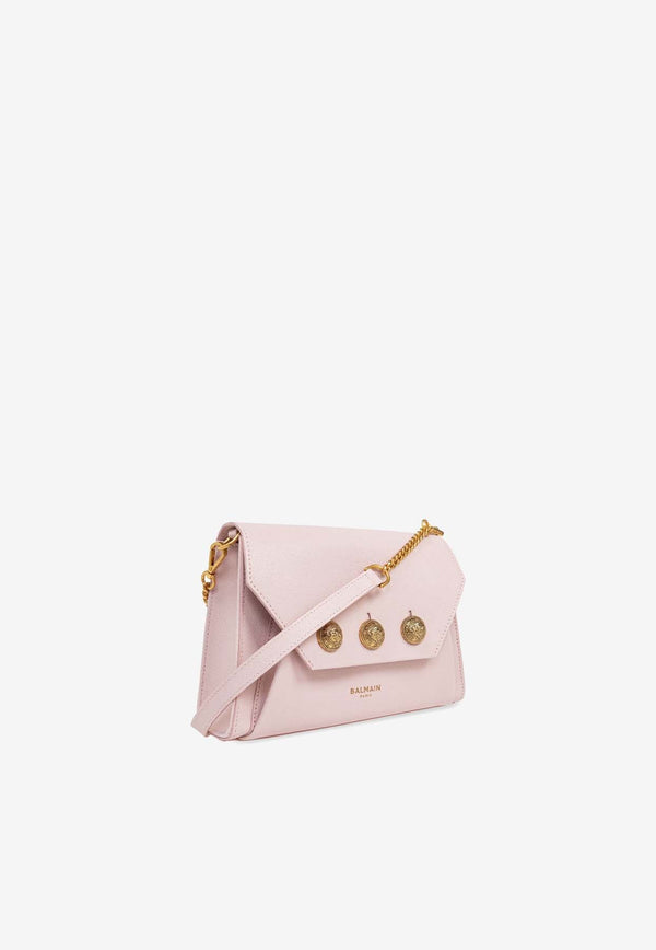 Emblème Flap Shoulder Bag in Calf Leather