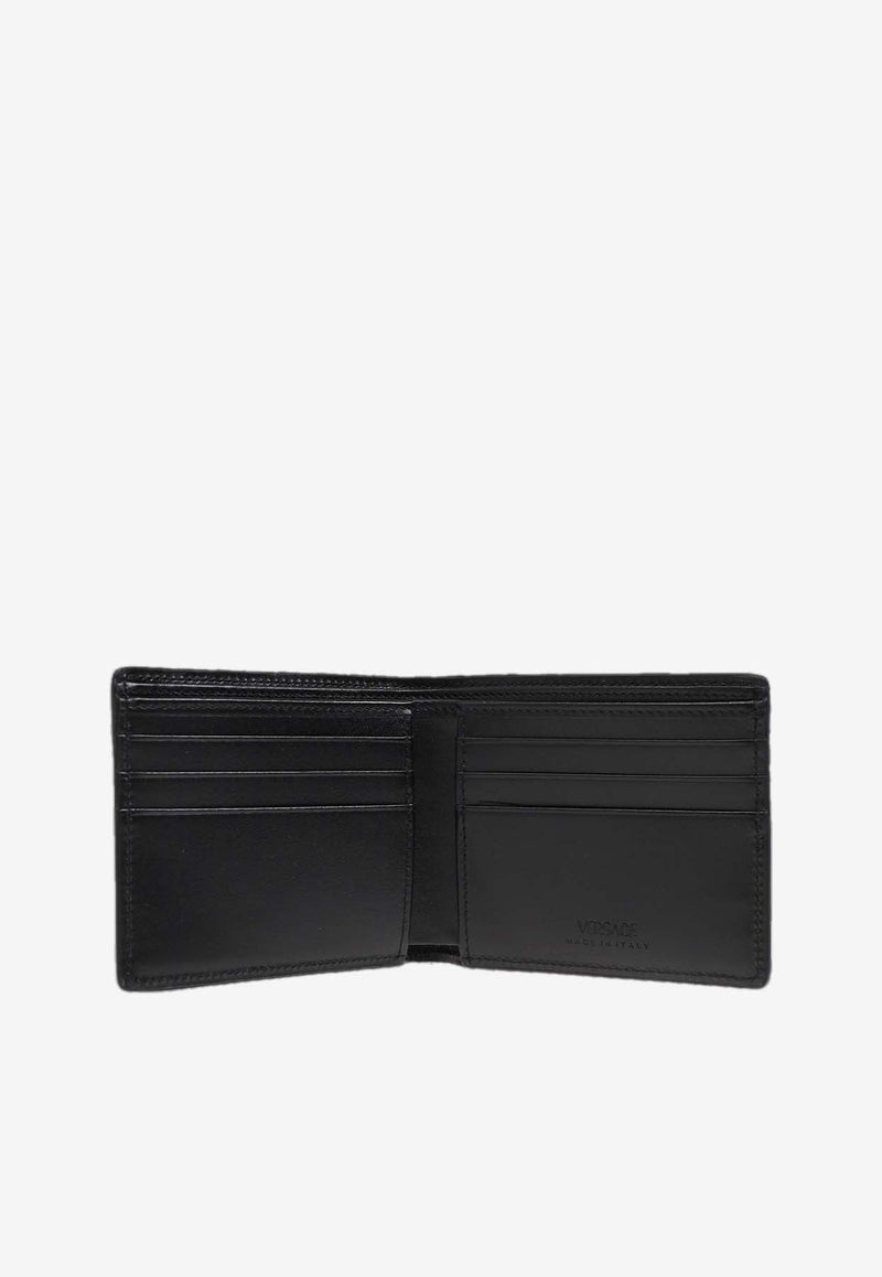 Medusa Biggie Bi-Fold Wallet in Grained Leather