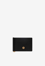 Medusa Biggie Bi-Fold Clip Wallet in Grained Leather