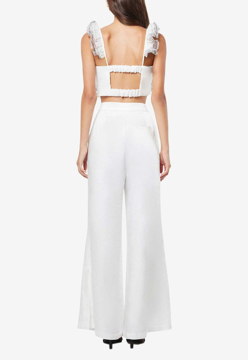 Joviality Ruffled Cropped Top