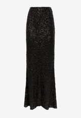 Sequined Mermaid Maxi Skirt