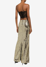 Sequined Mermaid Maxi Skirt